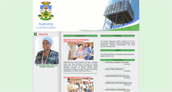 Desktop Screenshot of aganang.gov.za